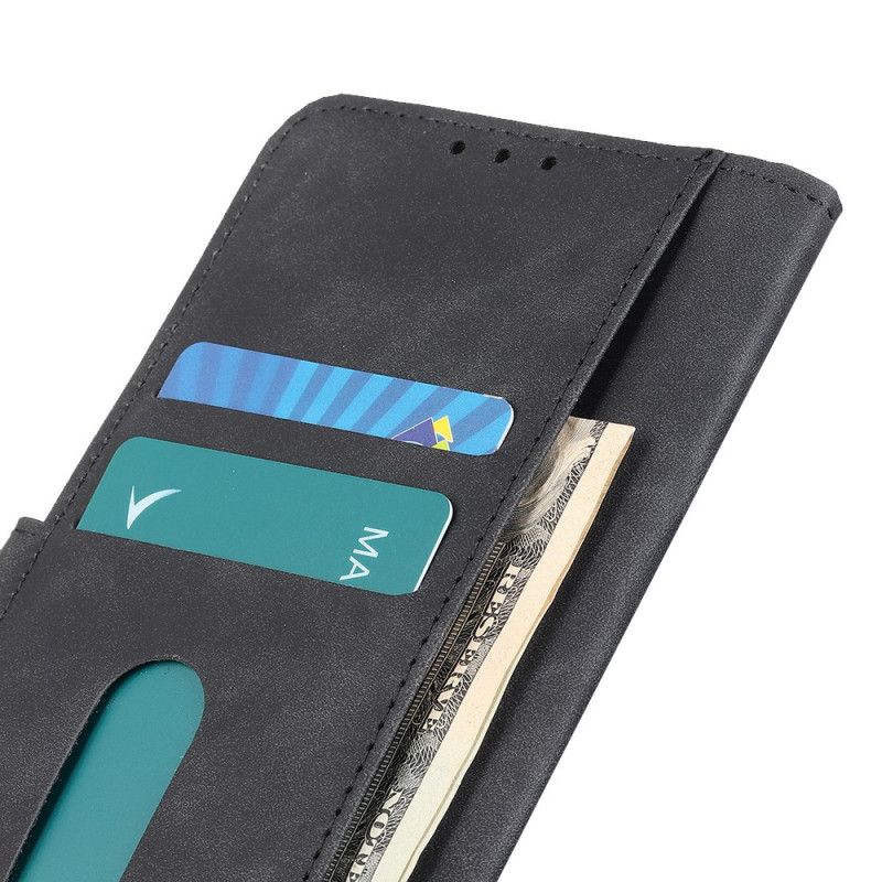 Folio Deksel for Xiaomi Mi Note 10 Lite Svart Vintage Khazneh-Effektmatte I Skinn