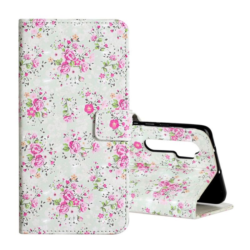 Folio Deksel Xiaomi Mi Note 10 Lite Blomster For Frihetsdesign