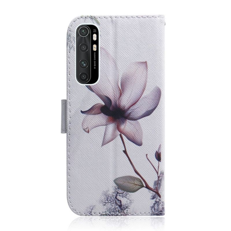 Folio Deksel Xiaomi Mi Note 10 Lite Gammel Roseblomst Anti-fall