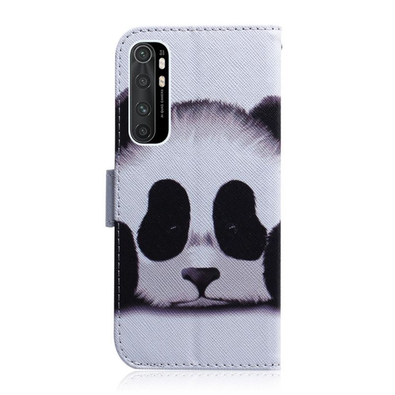 Folio Deksel Xiaomi Mi Note 10 Lite Panda Ansikt