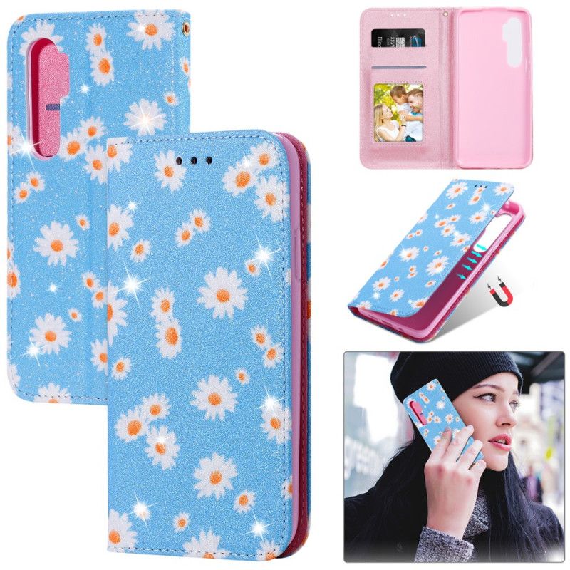 Folio Deksel Xiaomi Mi Note 10 Lite Rosa Tusenfryd Beskyttelse