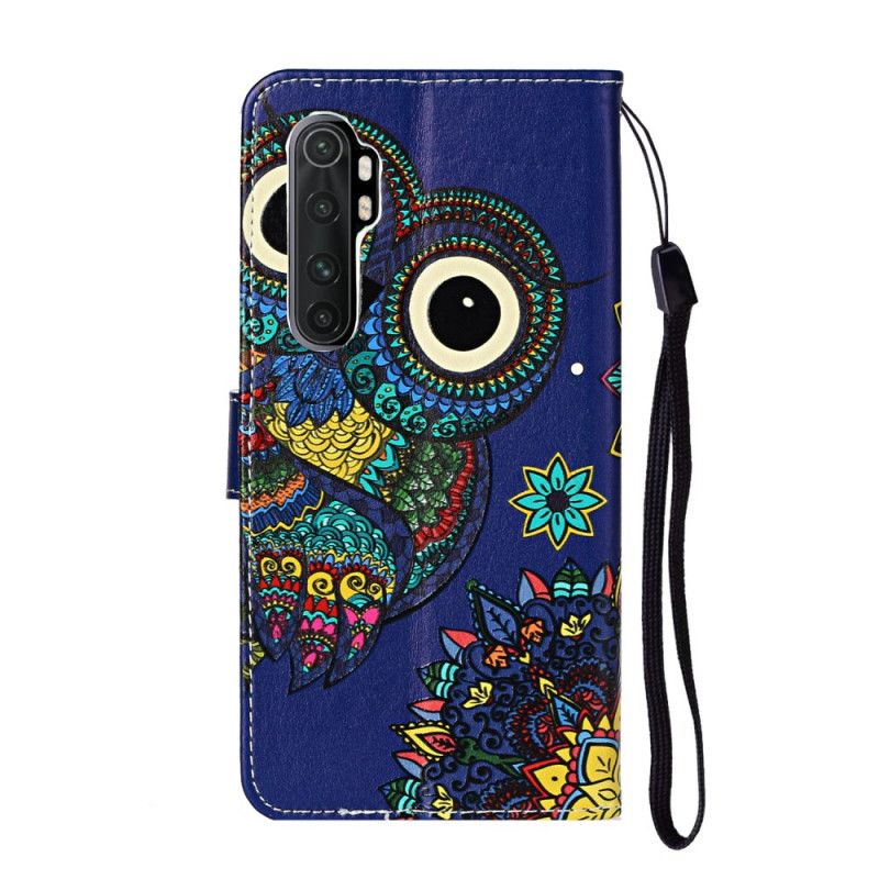 Folio Deksel Xiaomi Mi Note 10 Lite Ugle I Mandala Beskyttelse