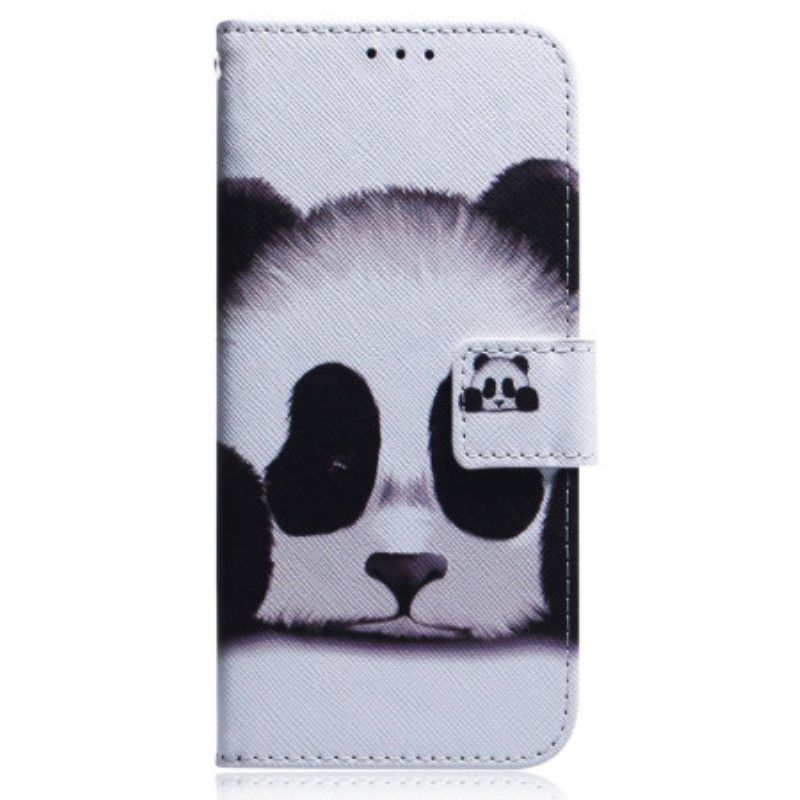 Lærdeksel Til OnePlus Nord 2T 5G Med Kjede Strappy Panda