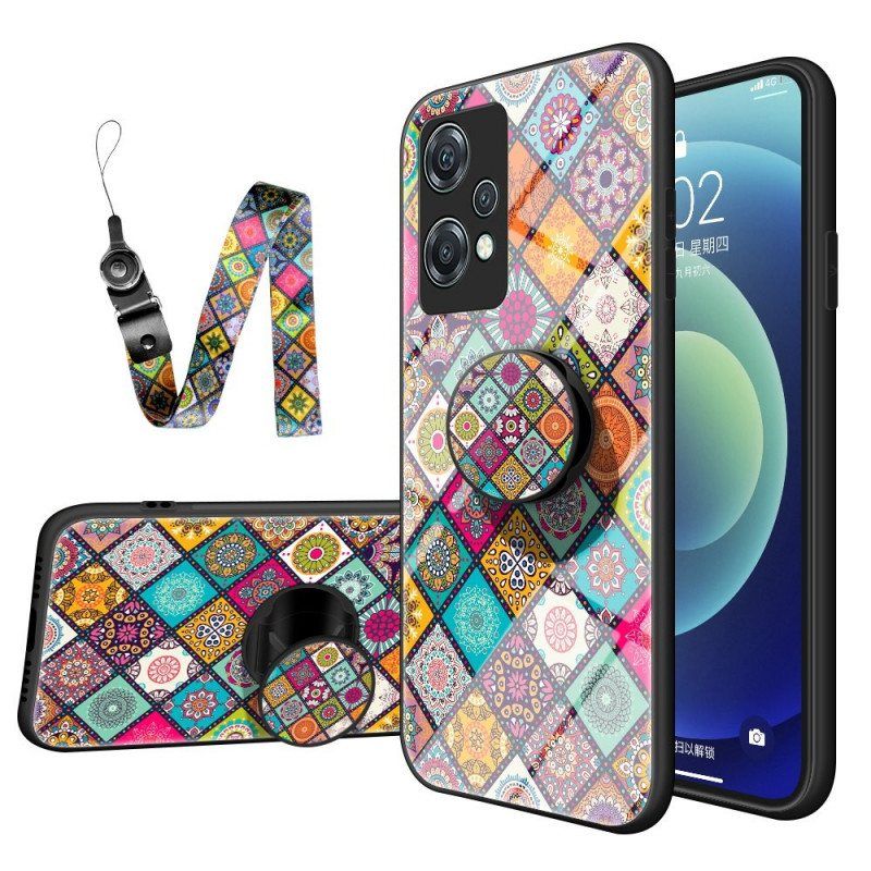 Deksel Til OnePlus Nord CE 2 Lite 5G Patchwork Magnetisk Holder