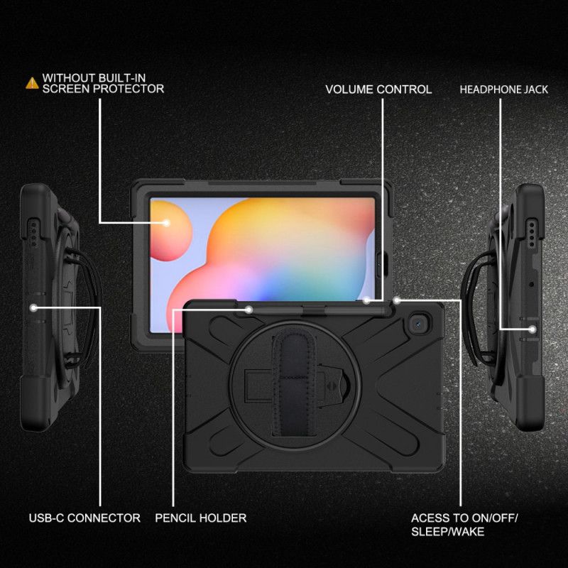 Deksel Samsung Galaxy Tab S6 Lite Svart Multifunksjonell