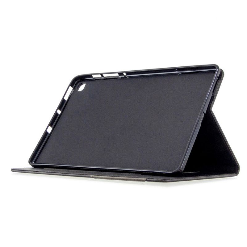 Etui for Samsung Galaxy Tab S6 Lite Svart Geometrisk Skinneffekt