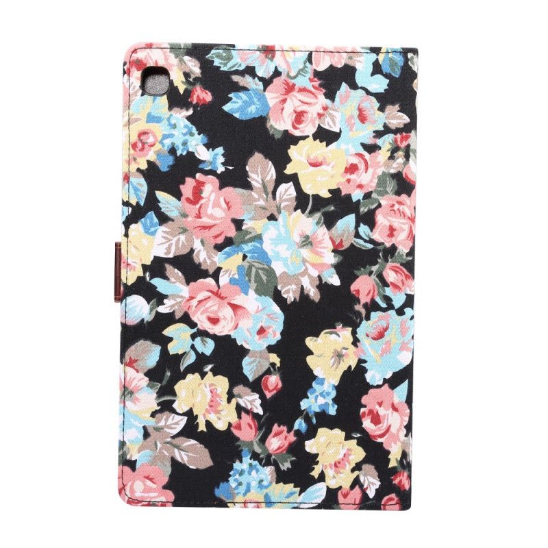 Folio Deksel for Samsung Galaxy Tab S6 Lite Svart Frihetsblomster