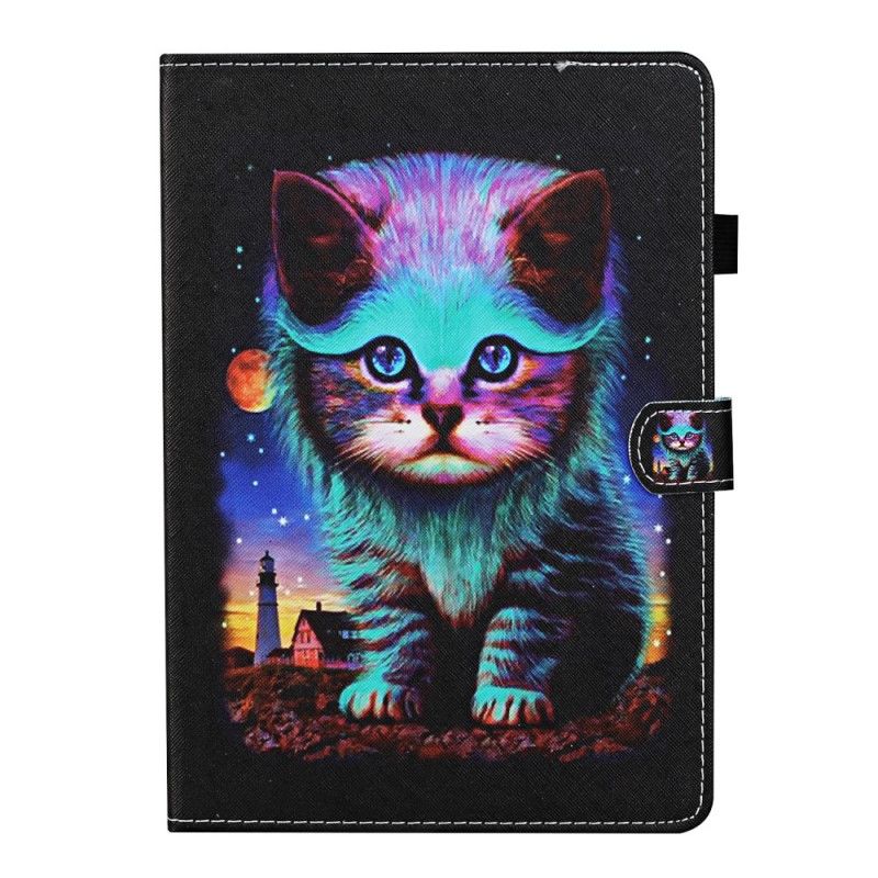 Folio Deksel Samsung Galaxy Tab S6 Lite Elektrisk Katt