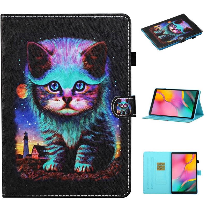 Folio Deksel Samsung Galaxy Tab S6 Lite Elektrisk Katt