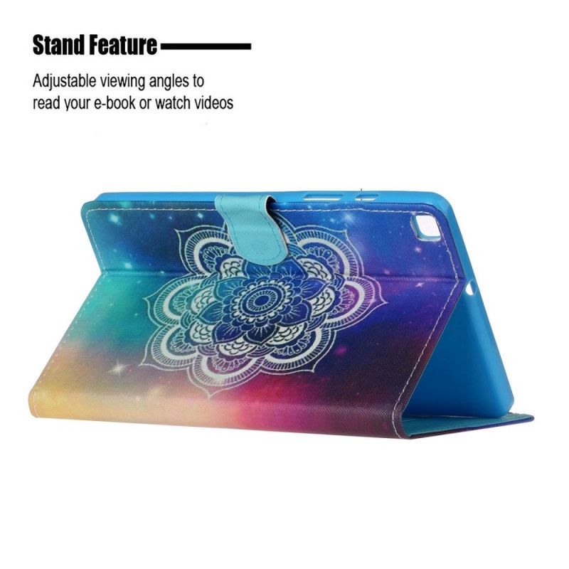 Folio Deksel Samsung Galaxy Tab S6 Lite Svart Mandala-Serien