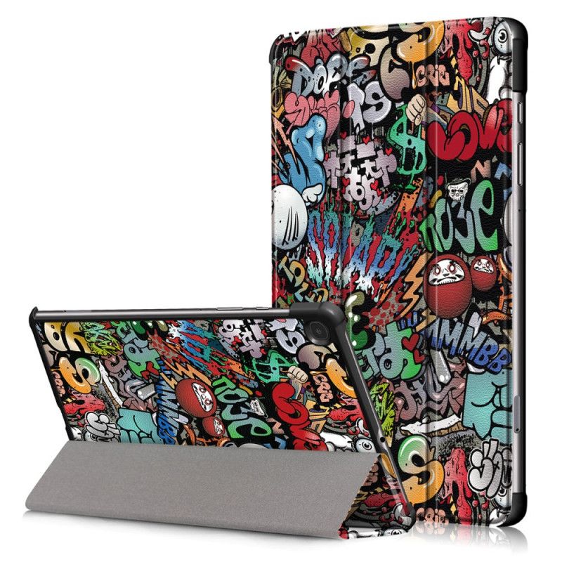 Smart Koffert Samsung Galaxy Tab S6 Lite Forsterket Graffiti