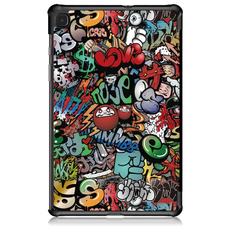 Smart Koffert Samsung Galaxy Tab S6 Lite Forsterket Graffiti