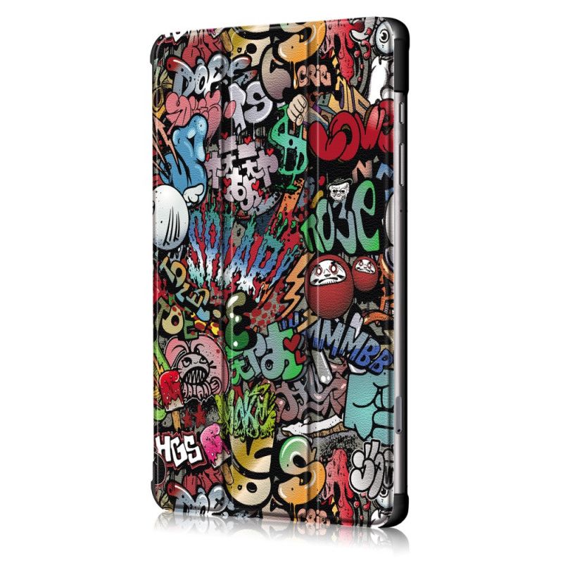 Smart Koffert Samsung Galaxy Tab S6 Lite Forsterket Graffiti