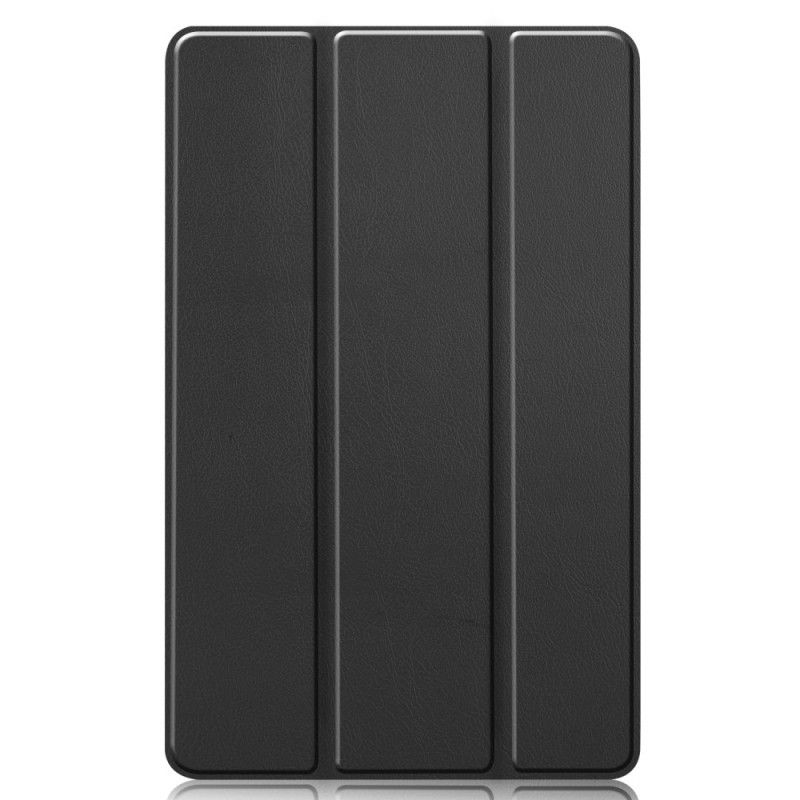 Smart Koffert Samsung Galaxy Tab S6 Lite Svart Matte Imitert Lær