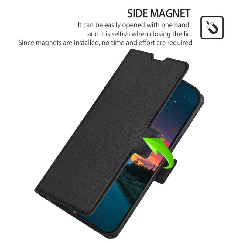 Lærdeksel Folio Deksel Honor Magic 6 Pro Finesse Dobbeltlås