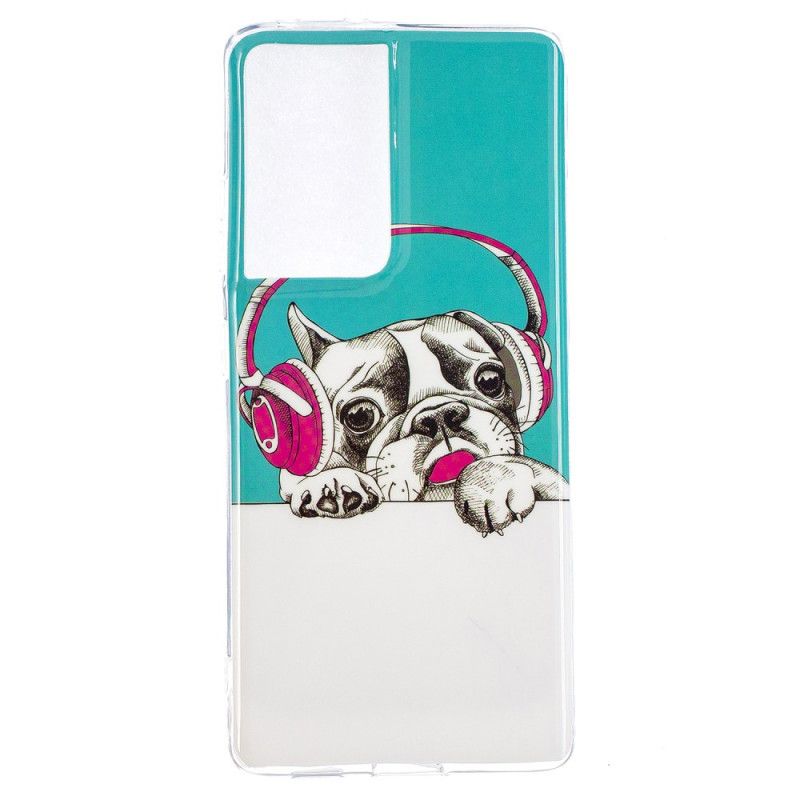 Deksel for Samsung Galaxy S21 Ultra 5G Fluorescerende Hund