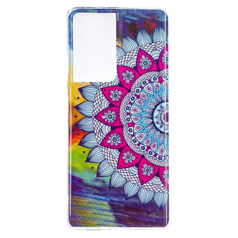 Deksel Samsung Galaxy S21 Ultra 5G Fluorescerende Mandala