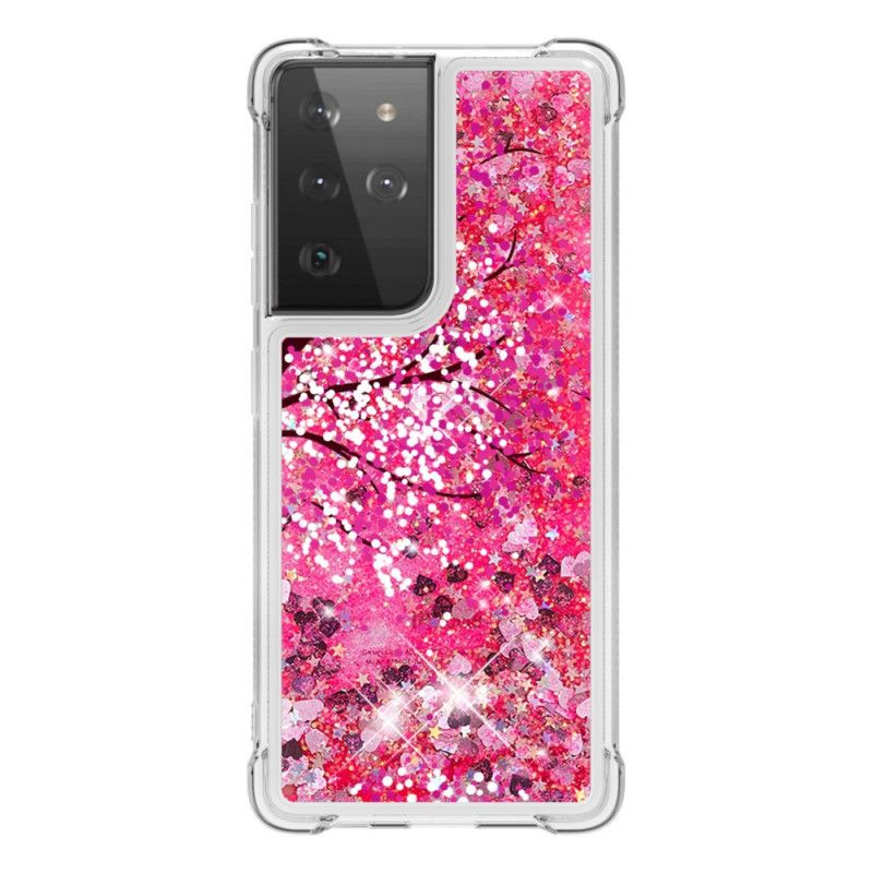 Deksel Samsung Galaxy S21 Ultra 5G Glittertre