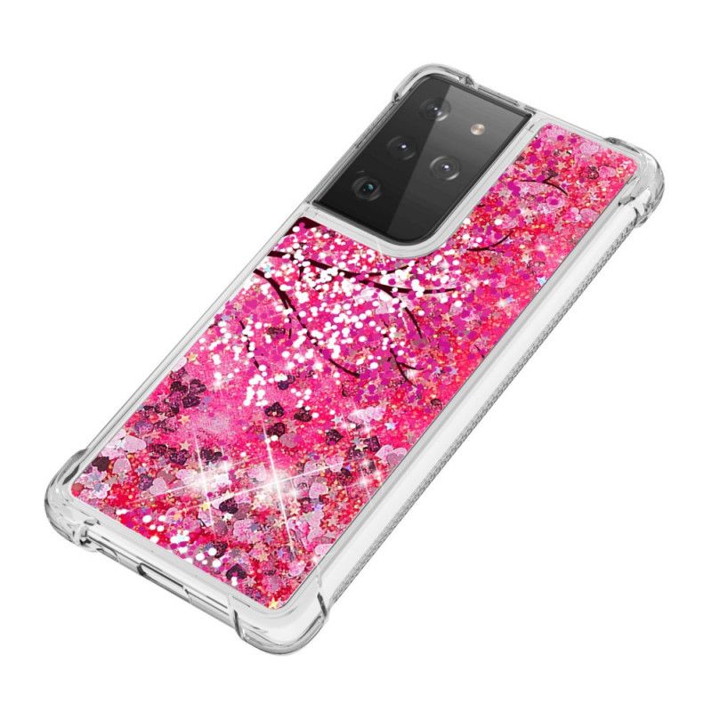 Deksel Samsung Galaxy S21 Ultra 5G Glittertre