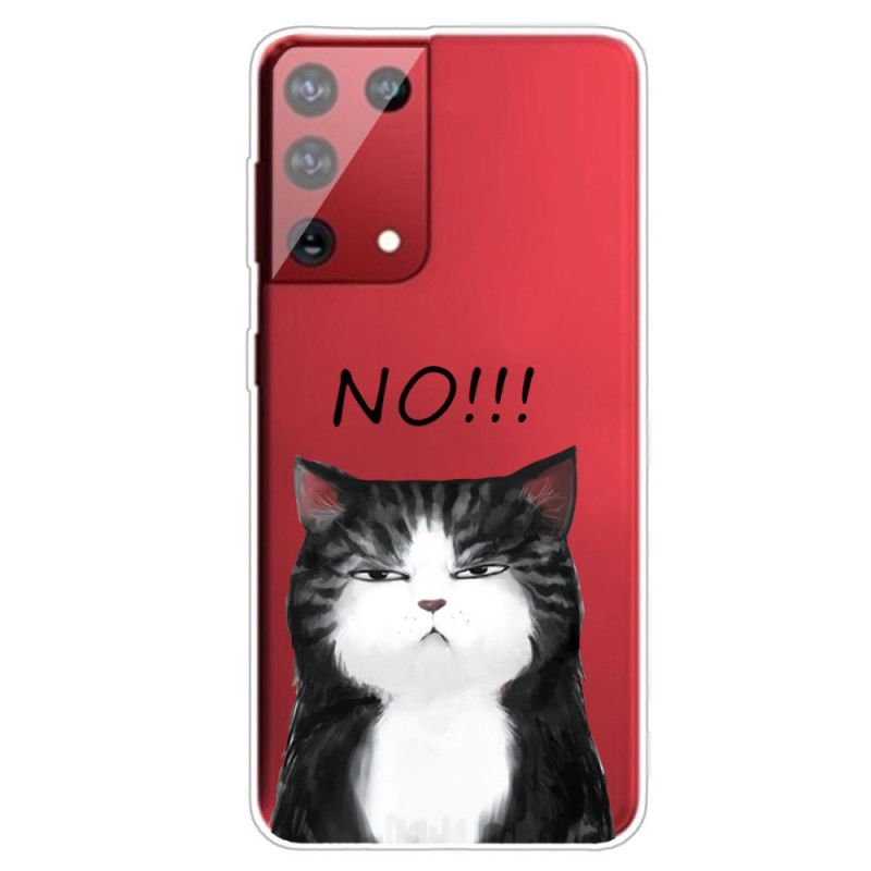 Deksel Samsung Galaxy S21 Ultra 5G Katten Som Sier Nei