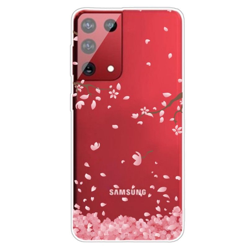Deksel Samsung Galaxy S21 Ultra 5G Mobildeksel Blomstrende Grener