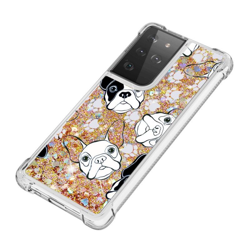 Deksel Samsung Galaxy S21 Ultra 5G Mr Hundeglitter