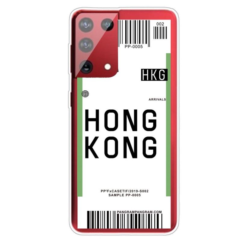 Deksel Samsung Galaxy S21 Ultra 5G Ombordstigningskort Til Hong Kong Beskyttelse