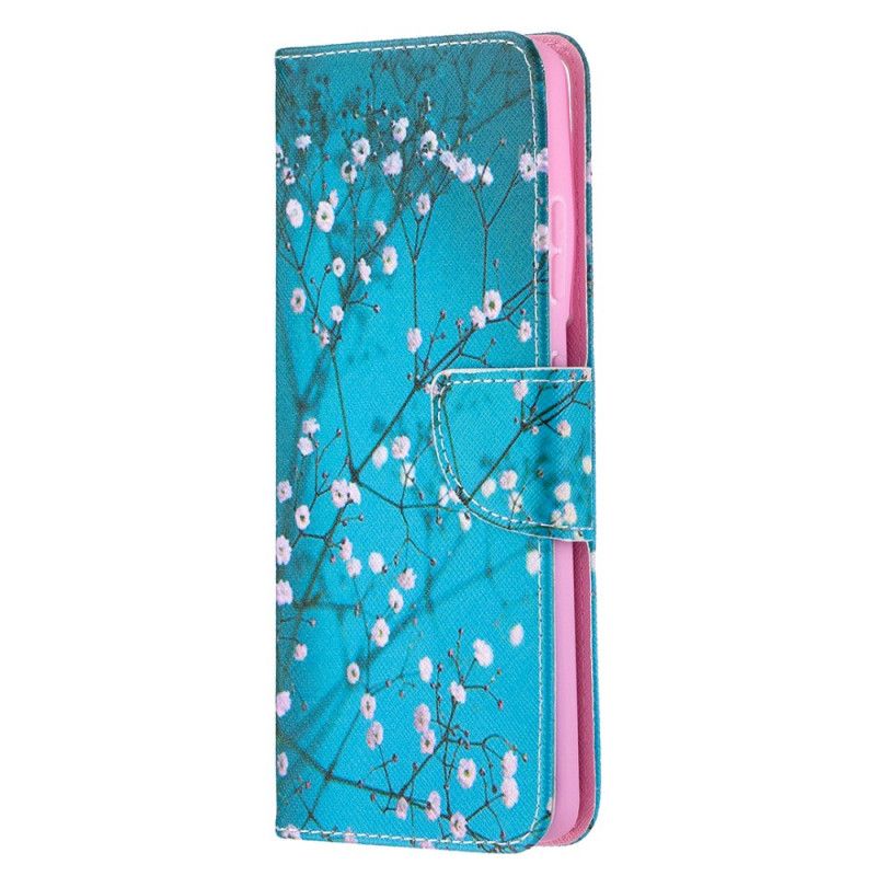 Folio Deksel for Samsung Galaxy S21 Ultra 5G Blomstrende Tre