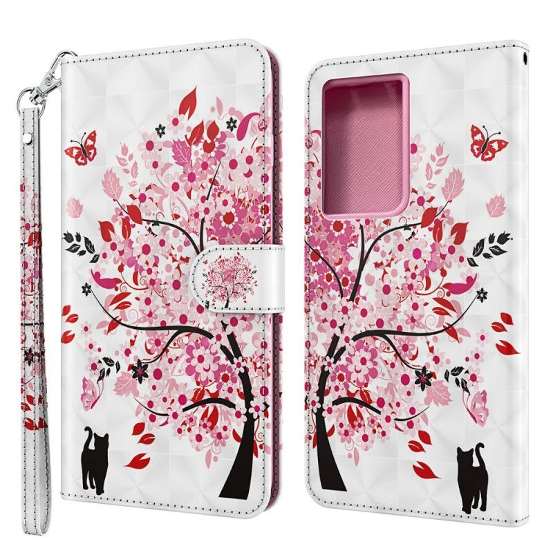 Folio Deksel for Samsung Galaxy S21 Ultra 5G Rosa Tre