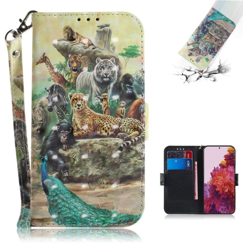 Folio Deksel for Samsung Galaxy S21 Ultra 5G Tanga Safaridyr