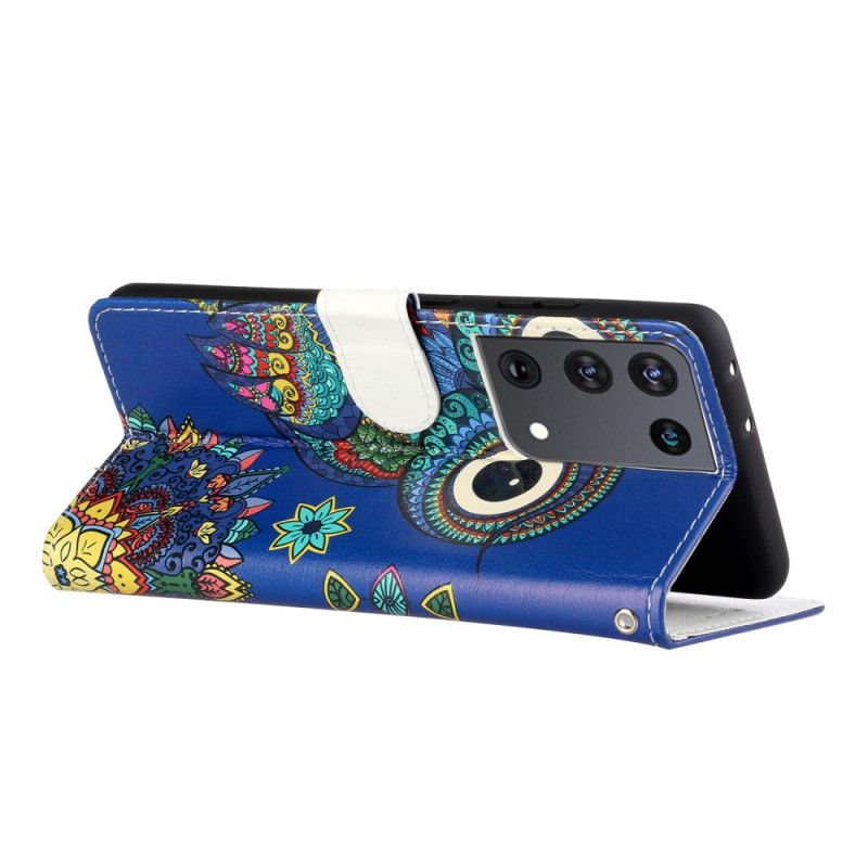 Folio Deksel for Samsung Galaxy S21 Ultra 5G Ugle I Mandala