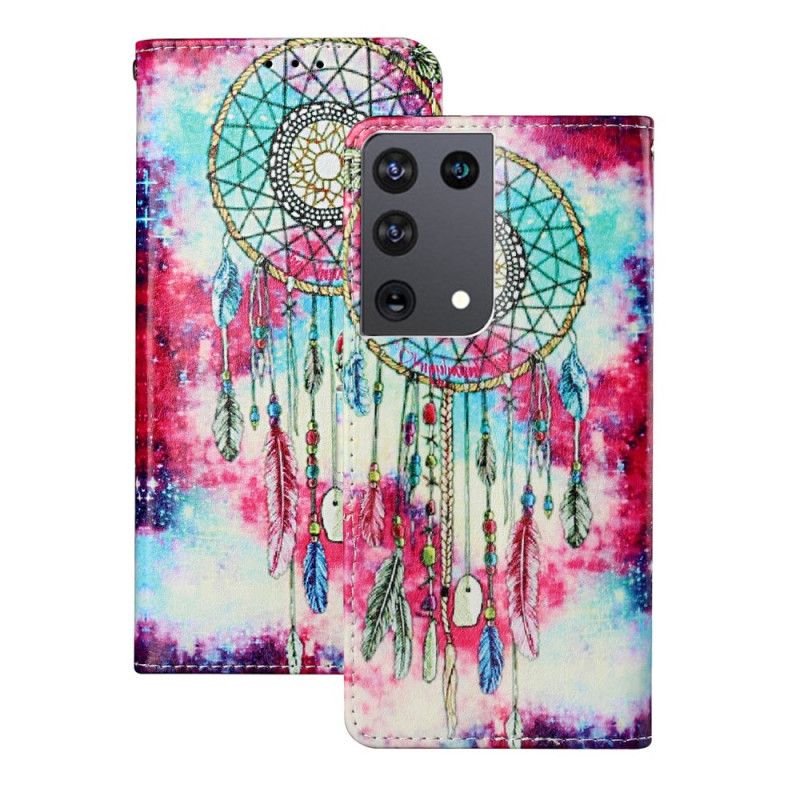 Folio Deksel Samsung Galaxy S21 Ultra 5G Dream Catcher-Stilen