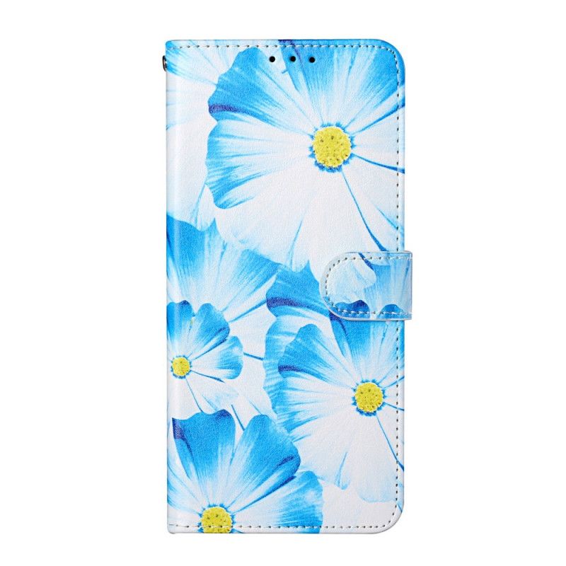 Folio Deksel Samsung Galaxy S21 Ultra 5G Svart Ville Blomster