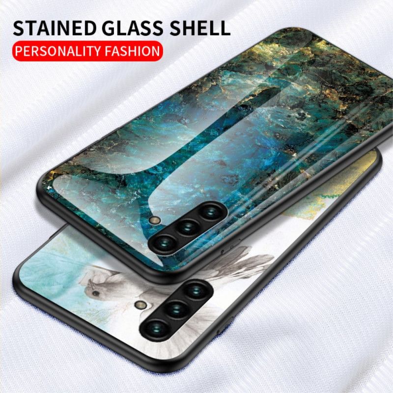 Deksel Samsung Galaxy A13 5g Marmor Herdet Glass