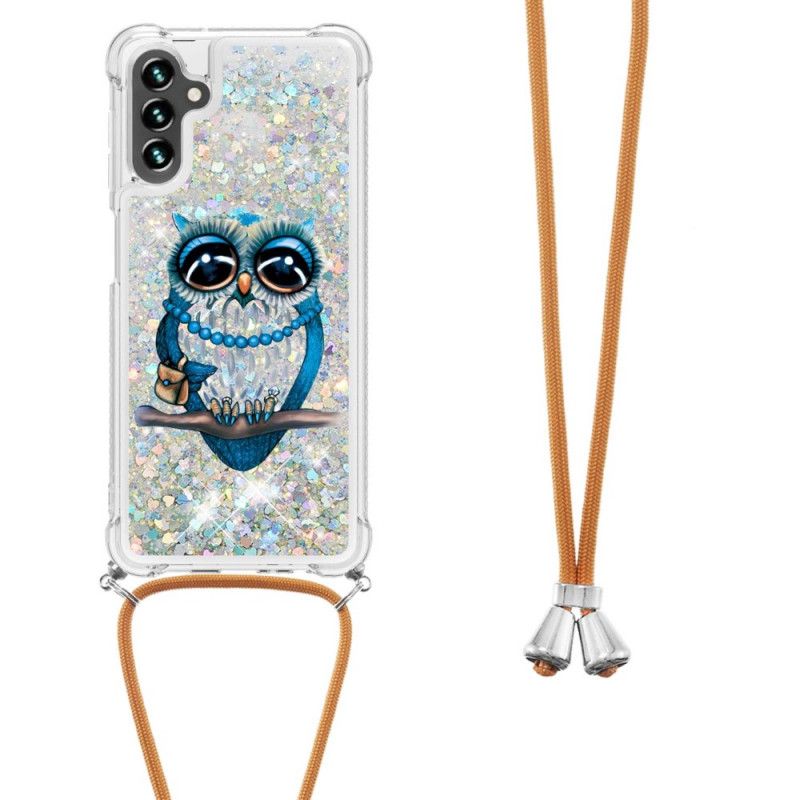 Deksel Samsung Galaxy A13 5g Miss Owl Glitter Snøre Beskyttelse Deksel