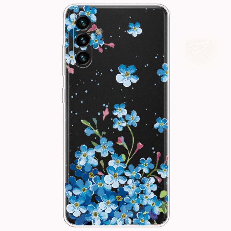 Deksel Samsung Galaxy A13 5g Mobildeksel Blå Blomster