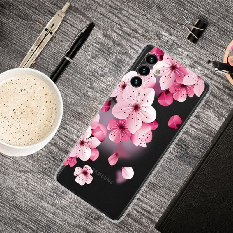 Deksel Til Samsung Galaxy A13 5g Små Rosa Blomster