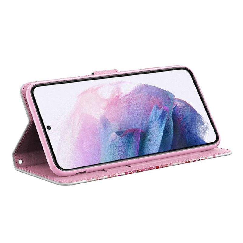 Folio Deksel Samsung Galaxy A13 5g Blomstermønstre