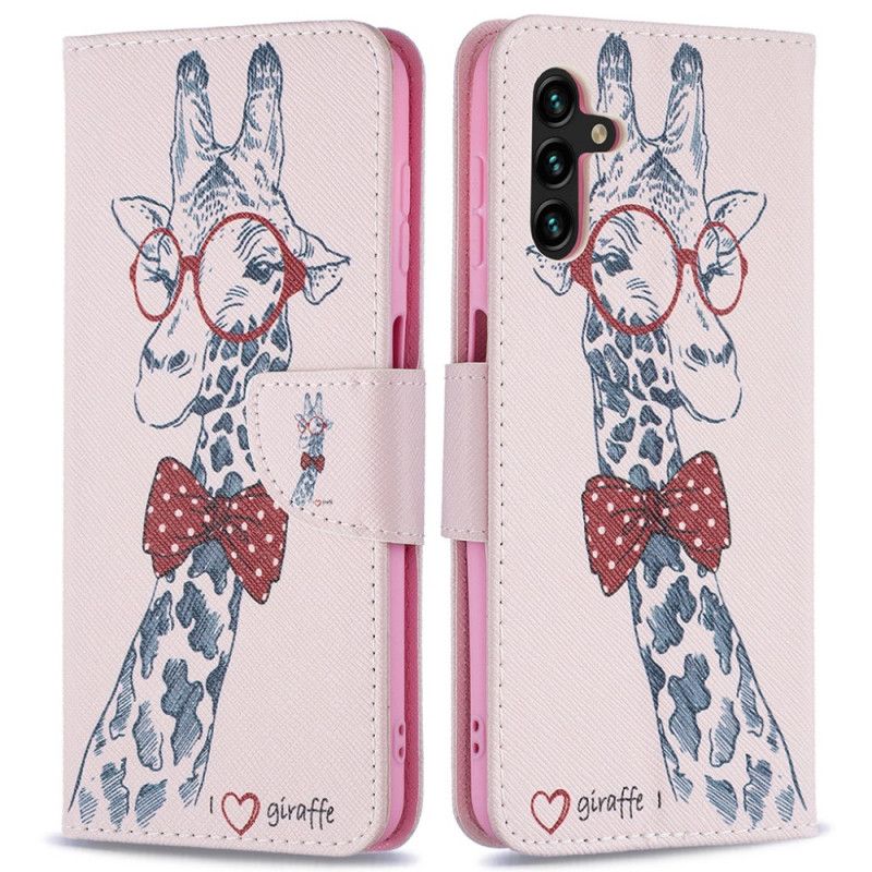 Folio Deksel Samsung Galaxy A13 5g Brainy Giraffe