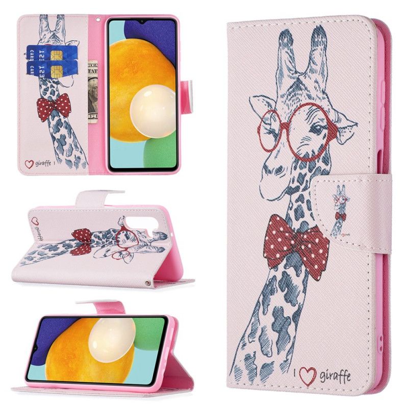 Folio Deksel Samsung Galaxy A13 5g Brainy Giraffe