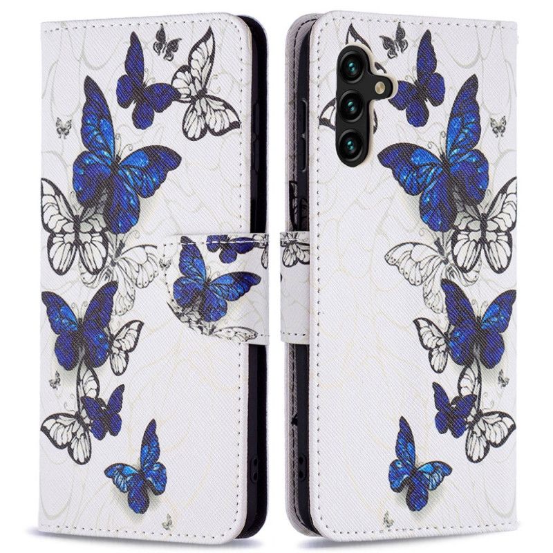 Folio Deksel Samsung Galaxy A13 5g Butterflies Kings Beskyttelse Deksel