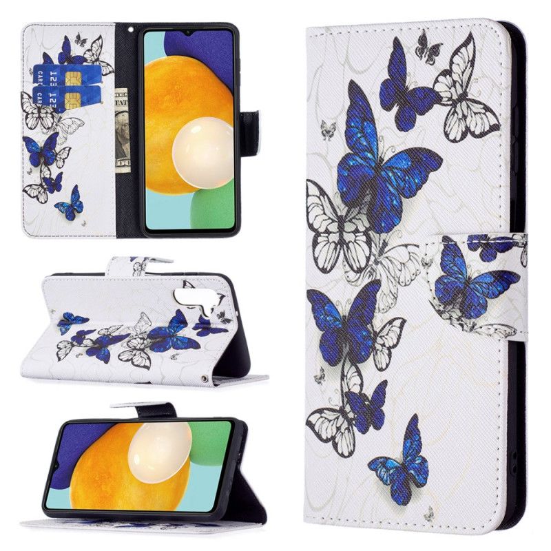 Folio Deksel Samsung Galaxy A13 5g Butterflies Kings Beskyttelse Deksel