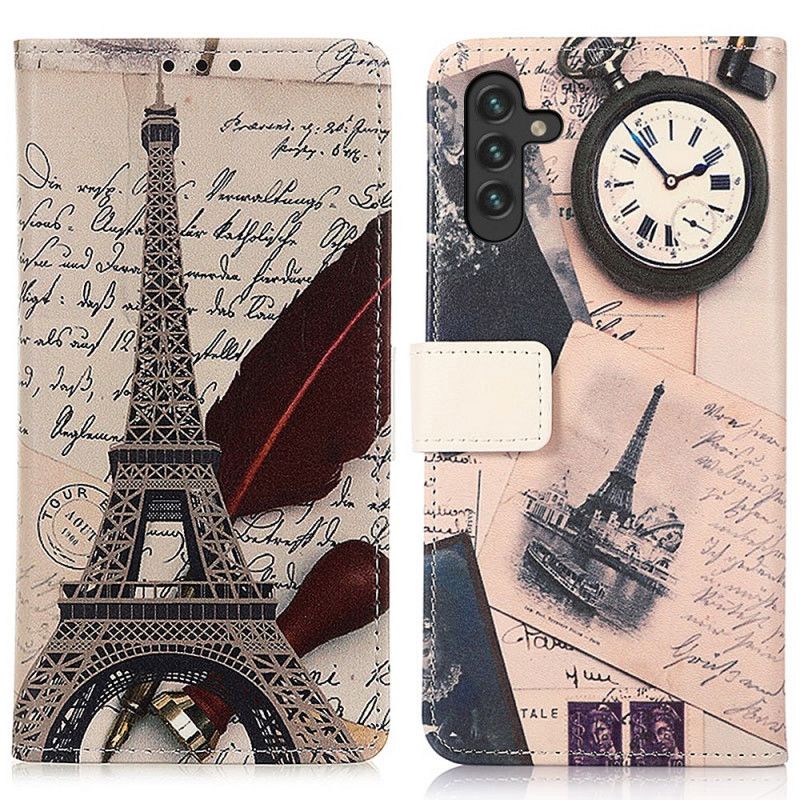 Folio Deksel Samsung Galaxy A13 5g Eiffeltårnet Til Poeten Beskyttelse Deksel