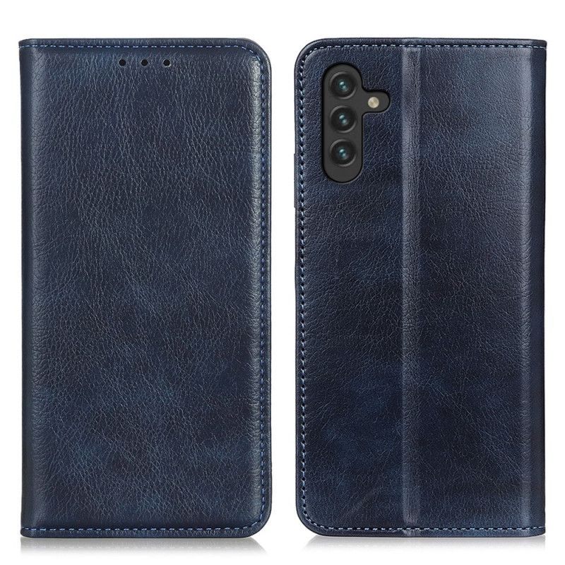 Folio Deksel Samsung Galaxy A13 5g Elegance Split Litchi Leather