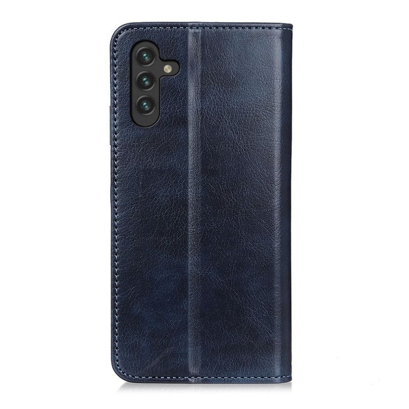 Folio Deksel Samsung Galaxy A13 5g Elegance Split Litchi Leather