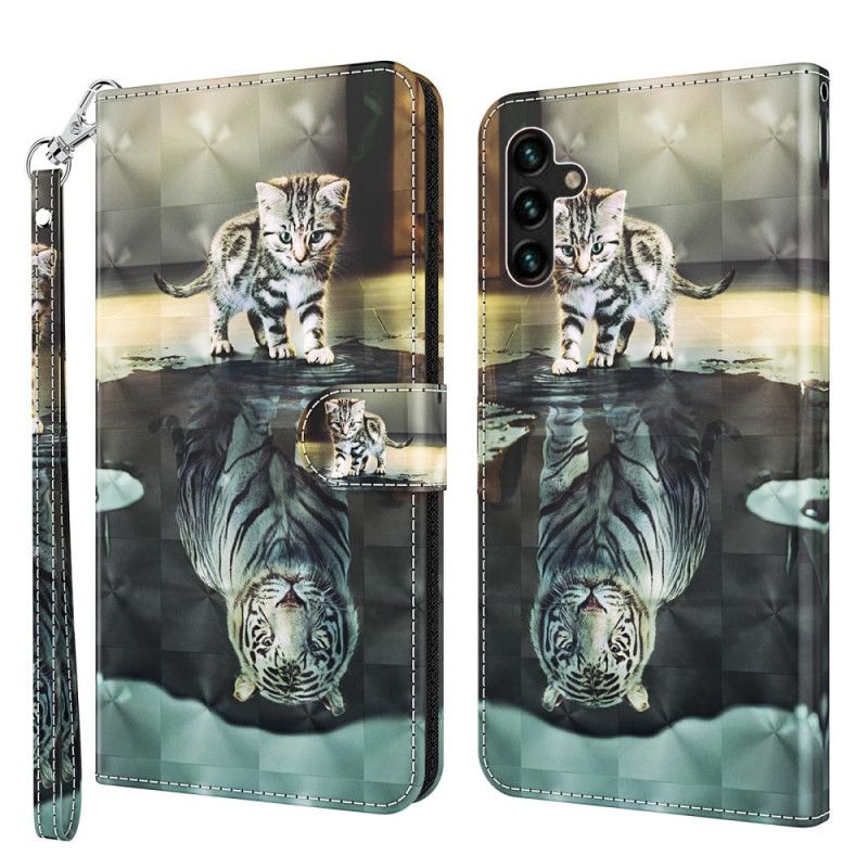 Folio Deksel Samsung Galaxy A13 5g Ernest The Tiger Beskyttelse Deksel