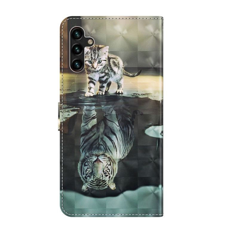 Folio Deksel Samsung Galaxy A13 5g Ernest The Tiger Beskyttelse Deksel