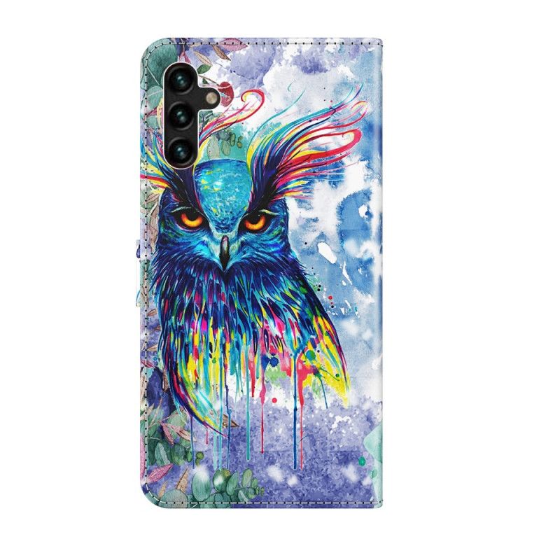 Folio Deksel Samsung Galaxy A13 5g Fugleakvarell