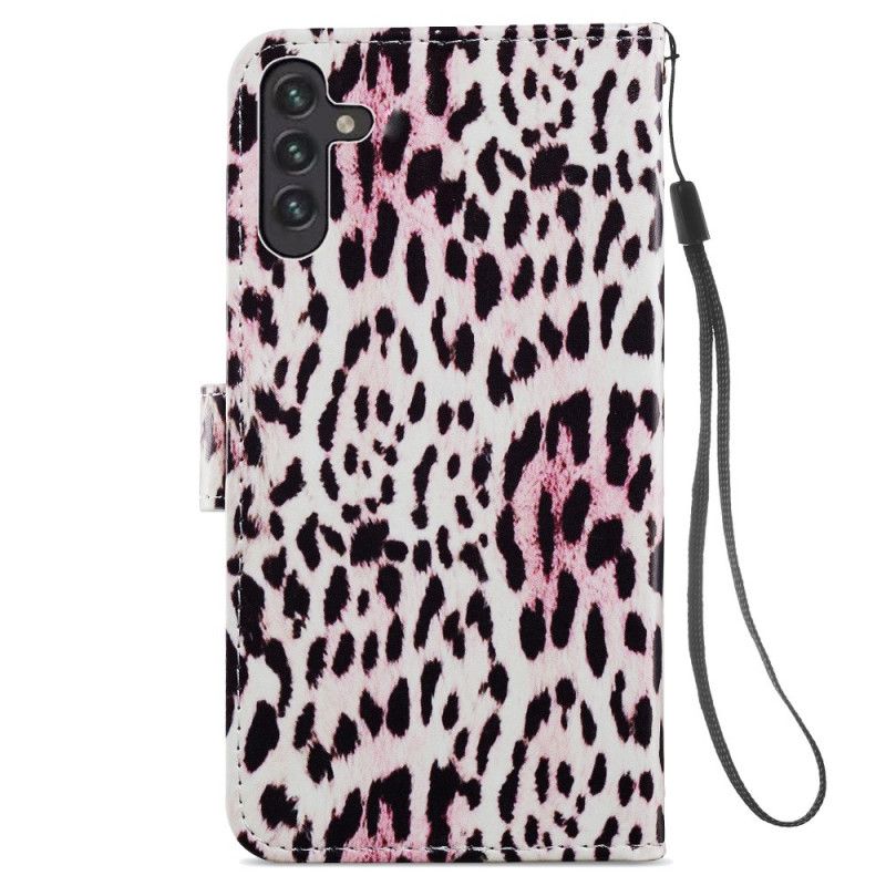 Folio Deksel Samsung Galaxy A13 5g Leopardtrykk