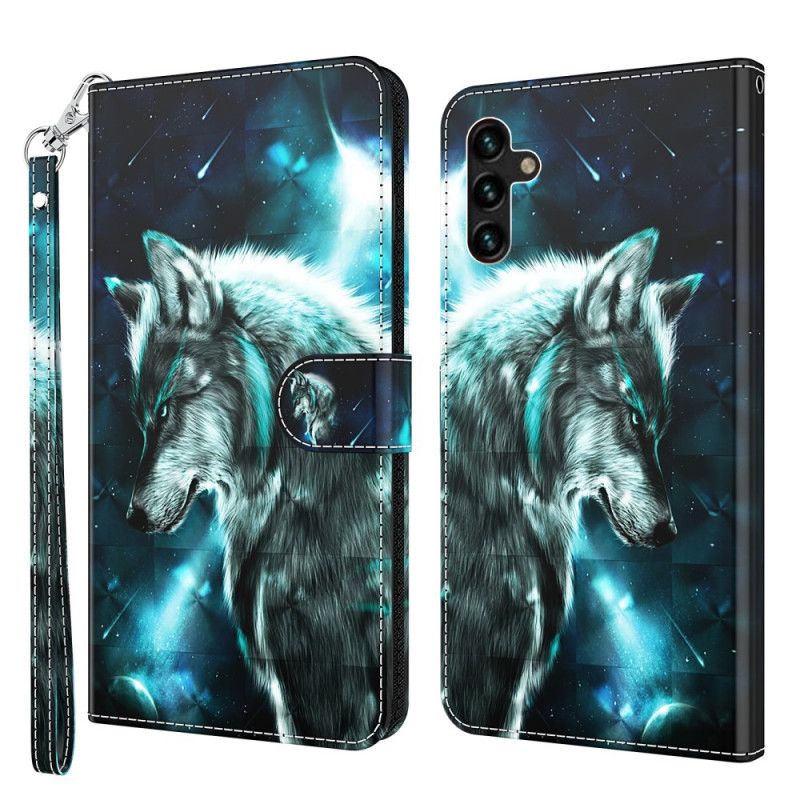 Folio Deksel Samsung Galaxy A13 5g Majestic Wolf Beskyttelse Deksel